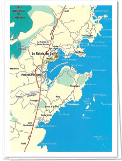 Plan des environs de Porto-Vecchio